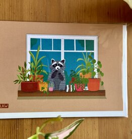 Lily Wenndt Illustration Raccoon Friend Greeting Card