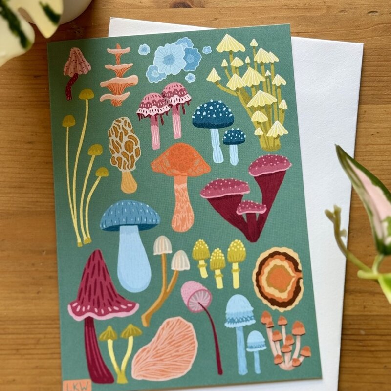 Lily Wenndt Illustration Mushroom Greeting Card