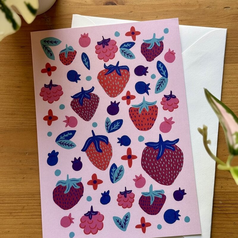 Lily Wenndt Illustration Berry Greeting Card