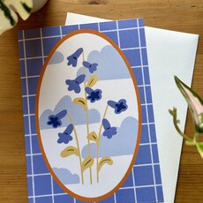 Lily Wenndt Illustration Blue Bell Greeting Card