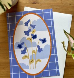 Lily Wenndt Illustration Blue Bell Greeting Card