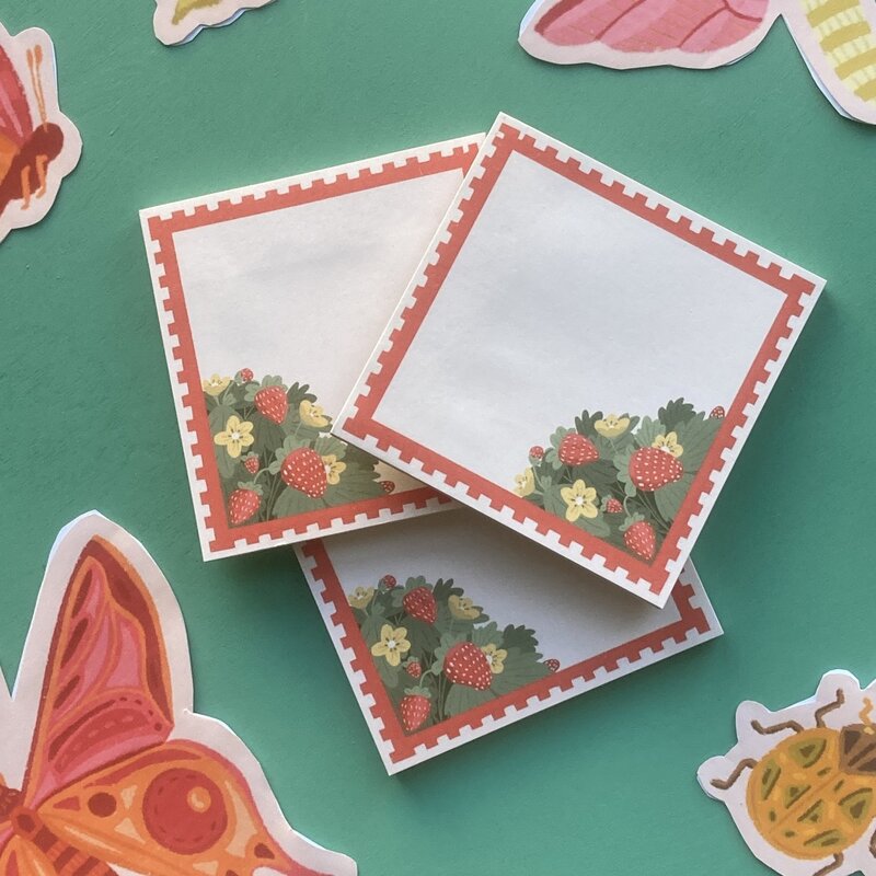 Strawberry Notepad