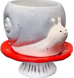 Snail & Mushroom Footsie Planter & Water Dish Set