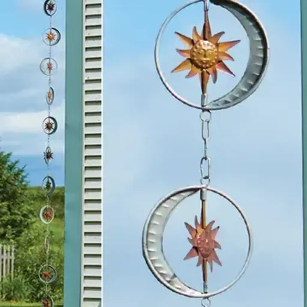 Volume One Rain Chain - Sun & Moon