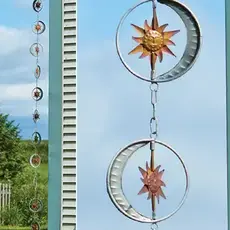 Volume One Rain Chain - Sun & Moon