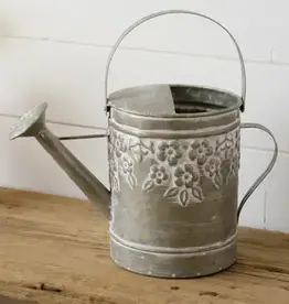 Watering Can - Embossed Flowers