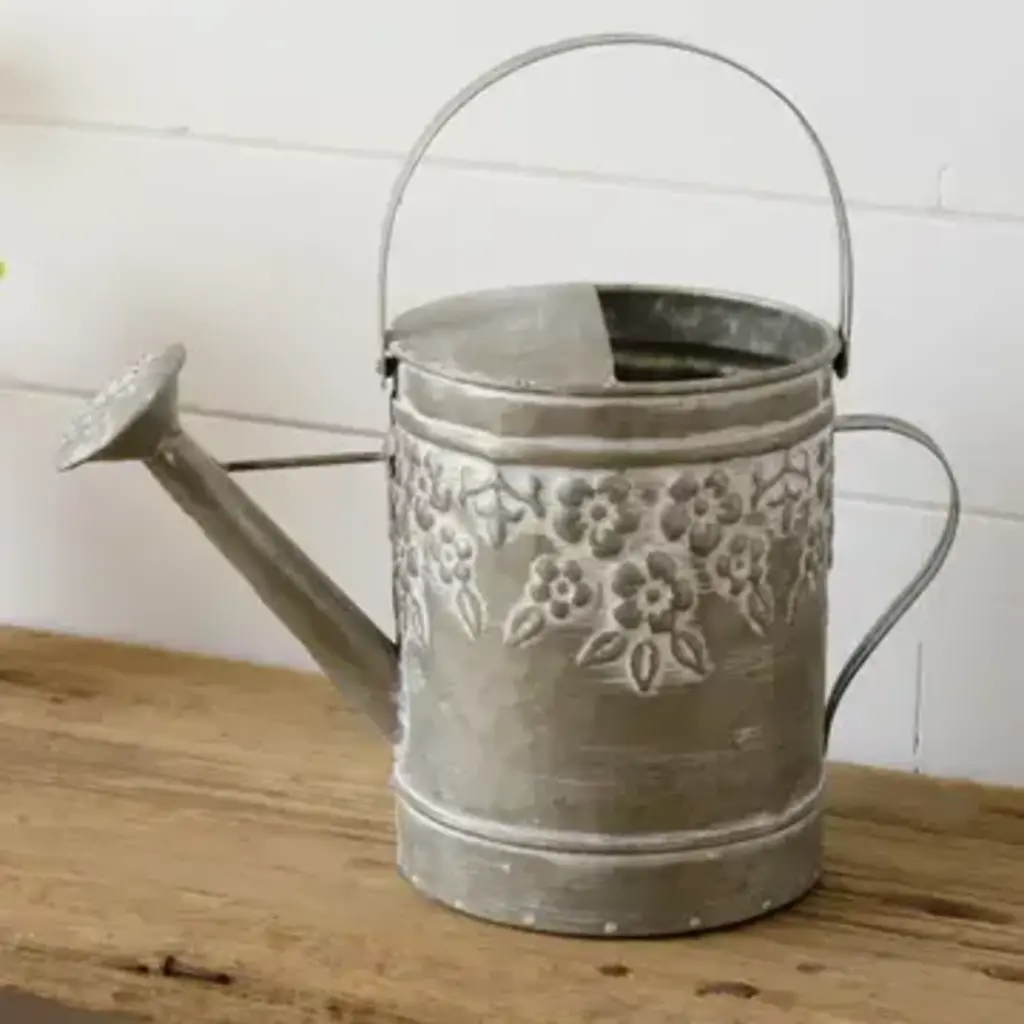 Audrey's Watering Can - Embossed Flowers