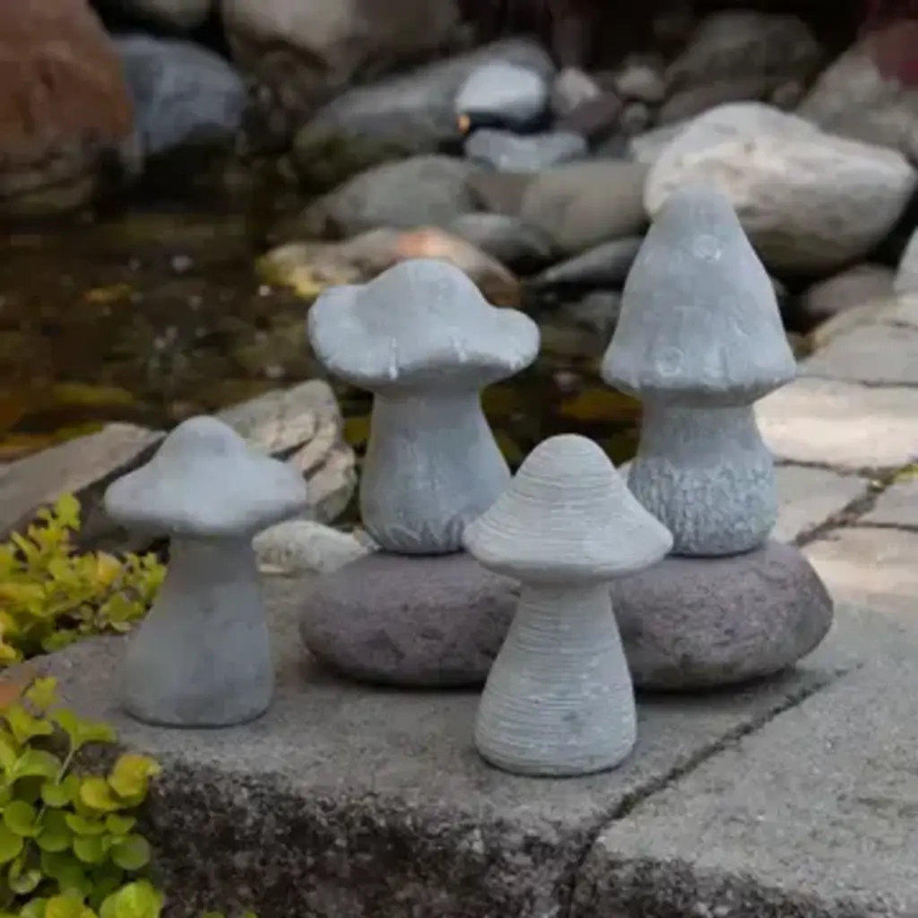 Audrey's Cement Mushrooms