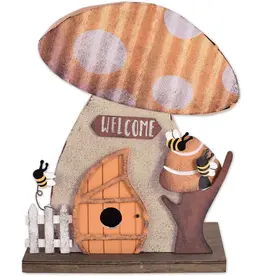 Sunset Vista Designs Yellow Mushroom Birdhouse