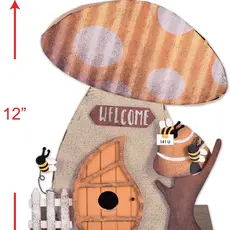 Sunset Vista Designs Yellow Mushroom Birdhouse