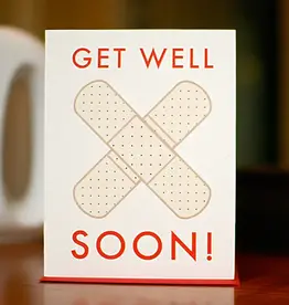 Man vs. George Designs Boo Boo Bandages Get Well Soon Card