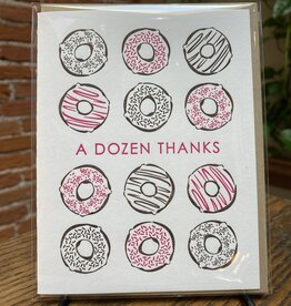 Nesja Press Greeting Card - Donut Thanks (A Dozen Thanks)