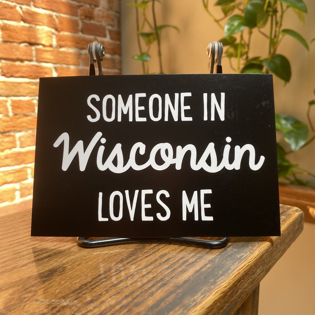 Rock Scissor Paper Someone In Wisconsin Loves Me - Postcard