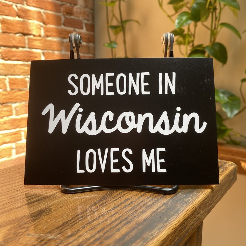 Rock Scissor Paper Someone In Wisconsin Loves Me - Postcard