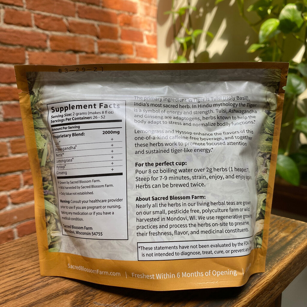 Sacred Blossom Farm Herbal Tea -Tiger