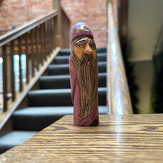 Wood Carving -  Dark Beard Wizard