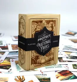 Lantern Press Protect Our National Parks - Playing Cards Wood Box Set