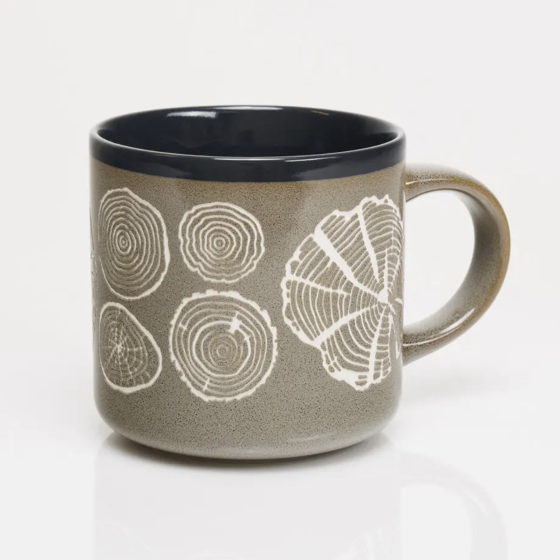 Tree Rings Ceramic Mug