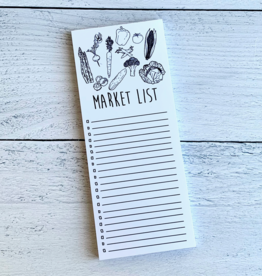 Corvidae Drawings & Designs Market List Veggie Notepad