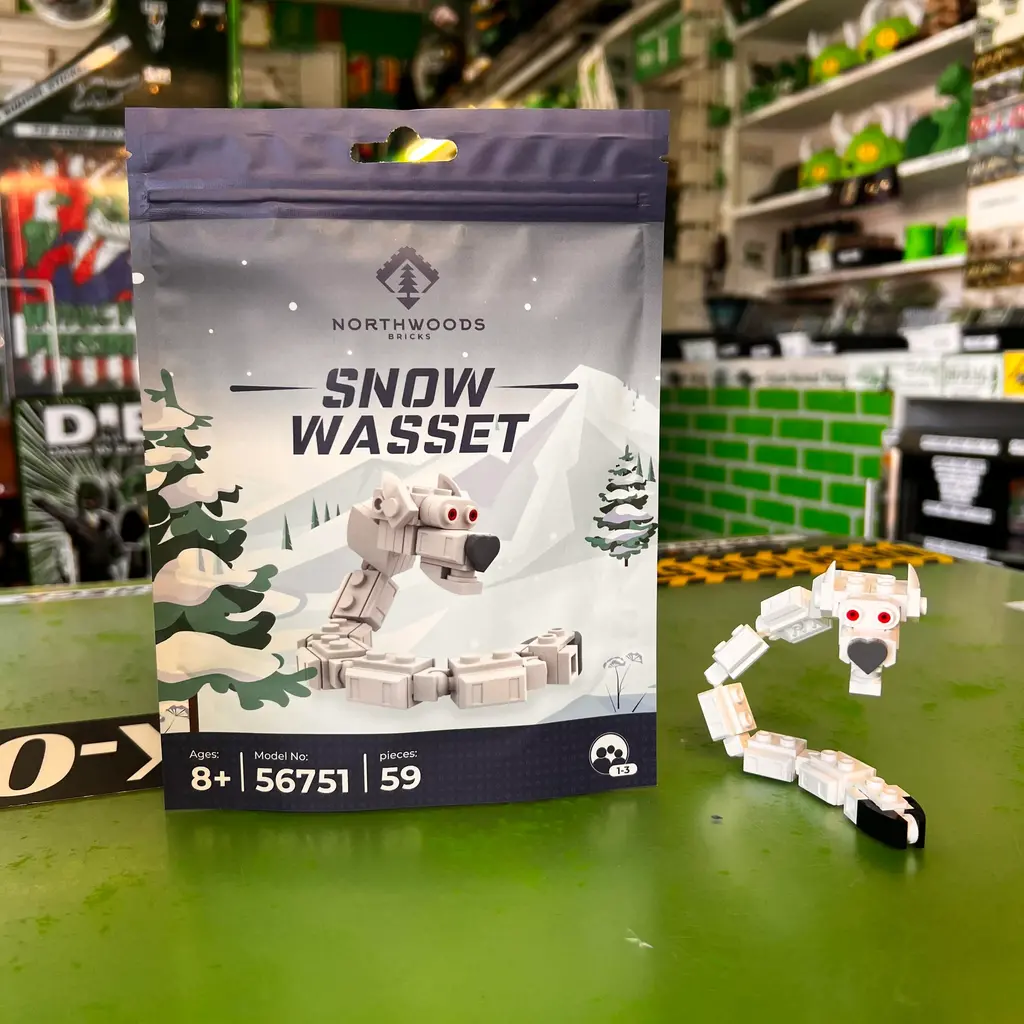 Northwoods Bricks Snow Wasset 59pc Brick Set