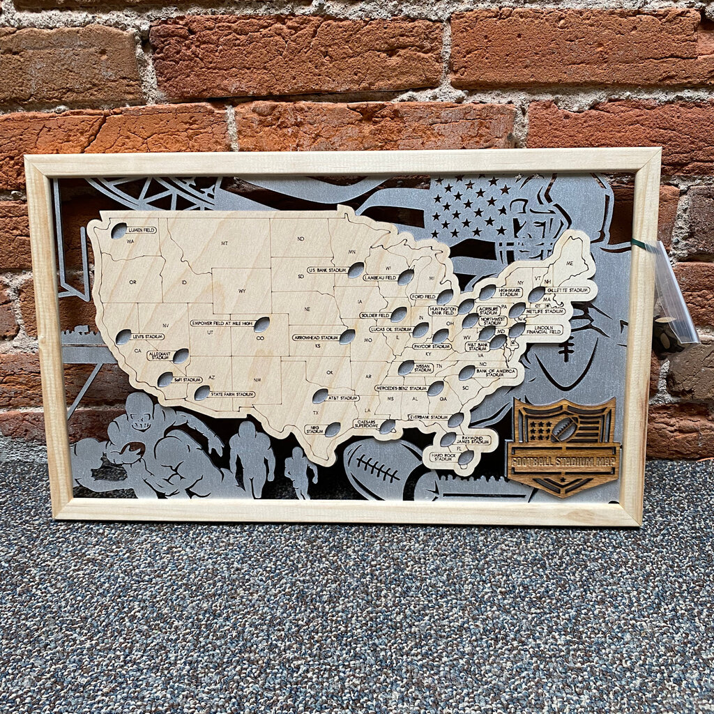 Makery Maven Co Football Stadium Map Board