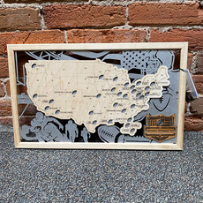 Makery Maven Co Football Stadium Map Board