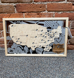 Makery Maven Co Football Stadium Map Board