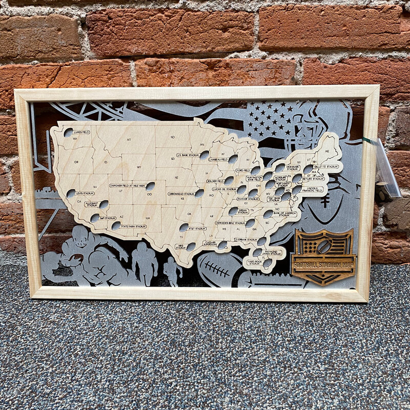 Makery Maven Co Football Stadium Map Board