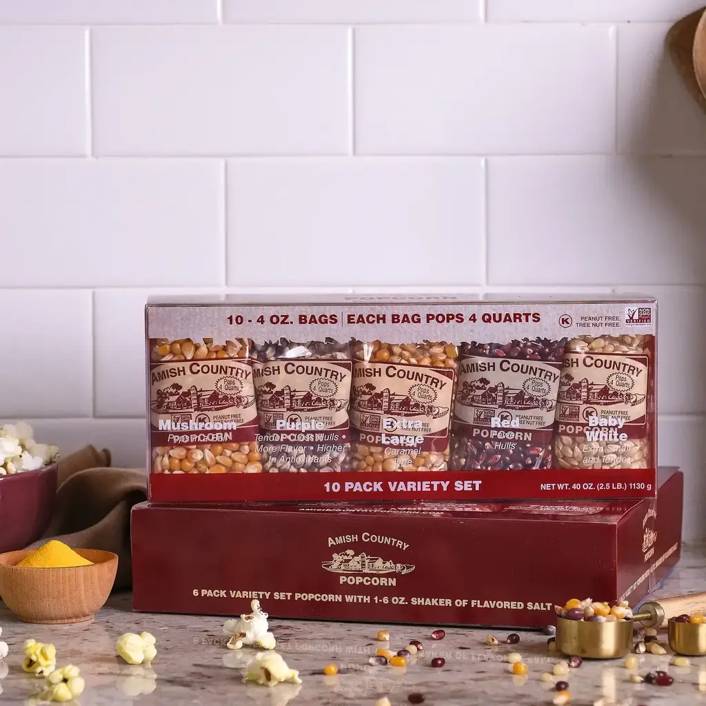 Amish Country Popcorn Popcorn Variety 10 Pack (4 oz Bags)