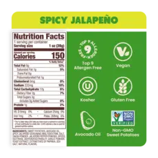 Spicy Jalapeno - Sweet Potato Chips