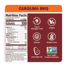 Jackson's Chips Carolina BBQ - Sweet Potato Chips