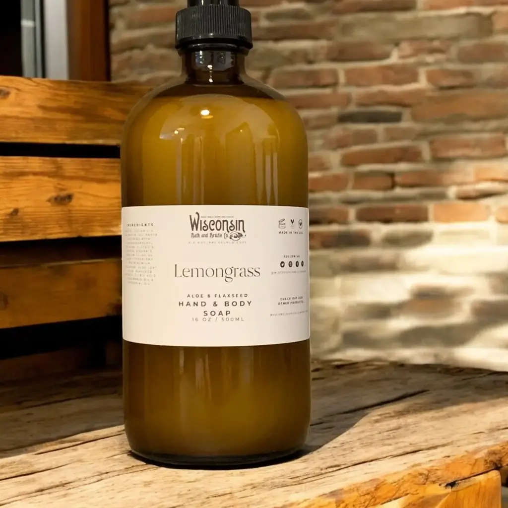 Wisconsin Candle Company Hand & Body Wash Lemongrass