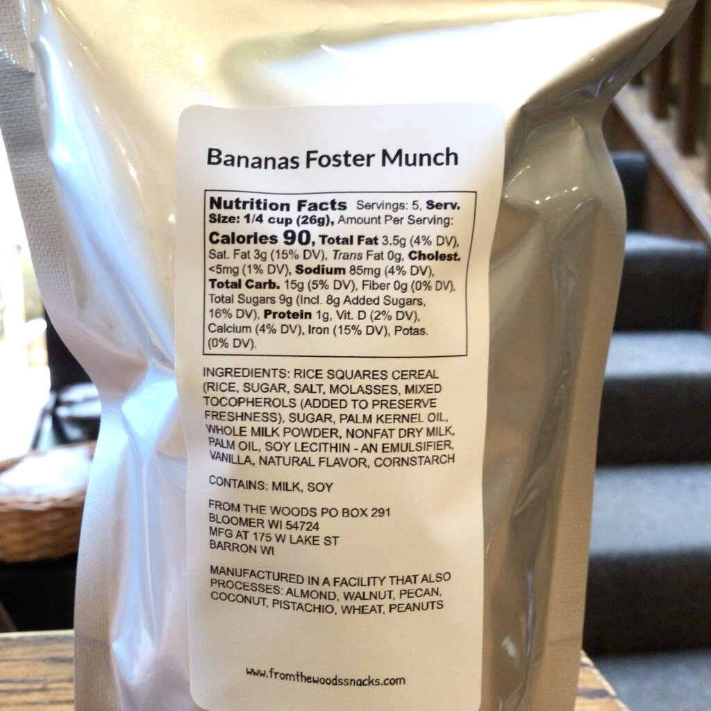 From the Woods Gourmet Snacks Bananas Foster Munch