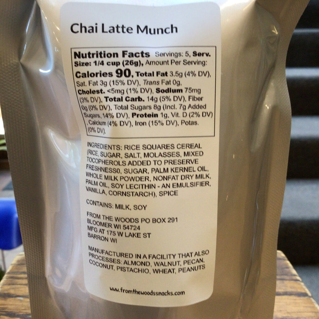 From the Woods Gourmet Snacks Chai Latte Munch