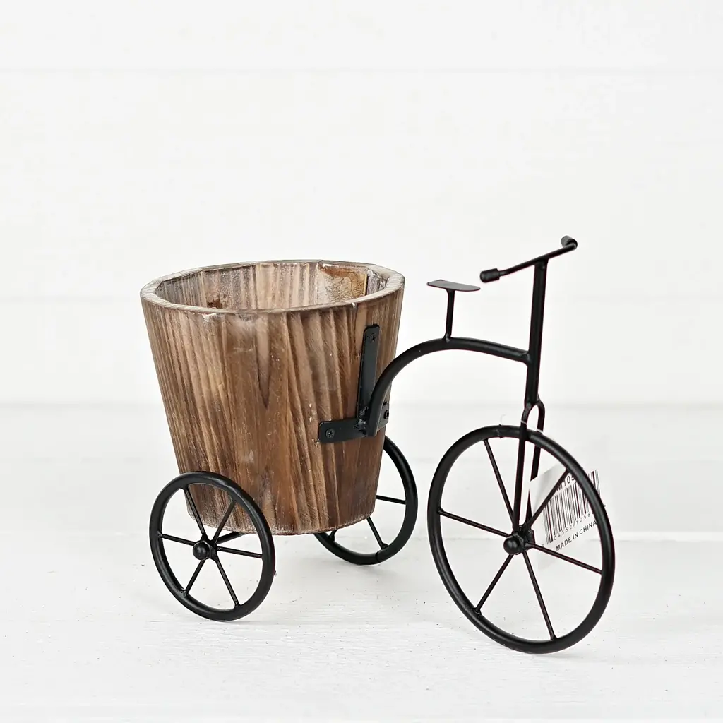 Metal Bicycle Planter