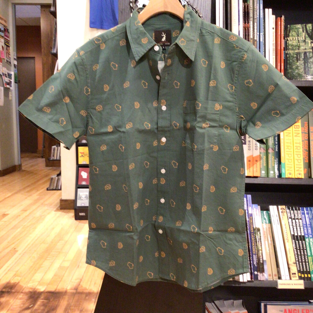 Wisconsin Camp Button Up - Beer & Cheese