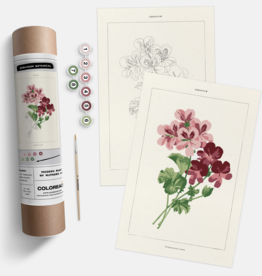 Paint By Numbers Kit - Geranium Botanical