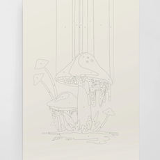 Coloready Paint By Numbers Kit - Mushroom Color Drip