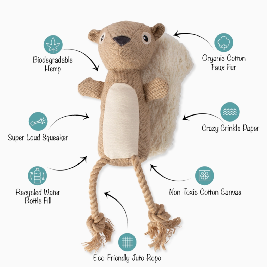 Petshop by Fringe Studio Earth Friendly Dog Toy - Bring More Nuts!