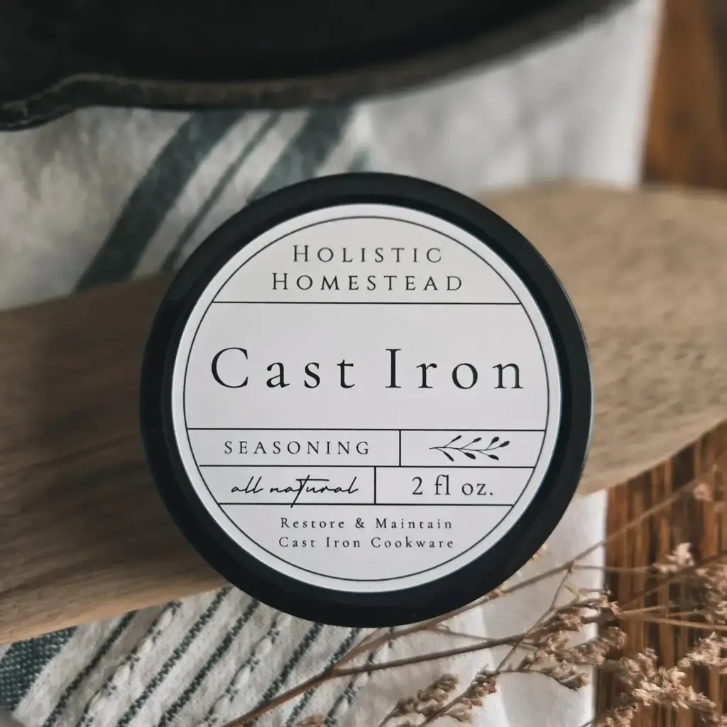 Holistic Homestead Cast Iron Seasoning
