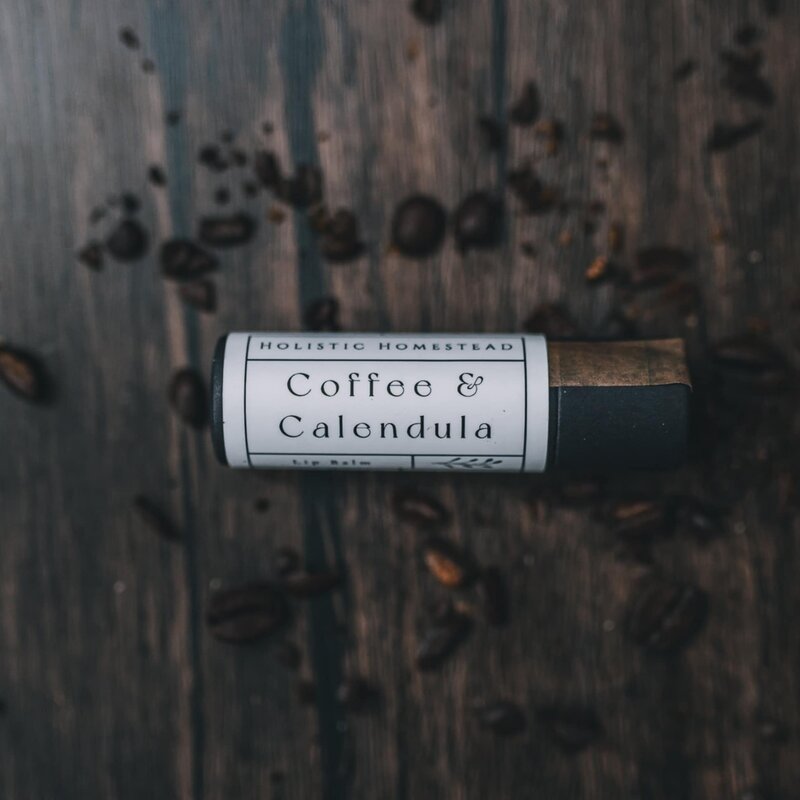Holistic Homestead Herbal Lip Balm Coffee & Calendula