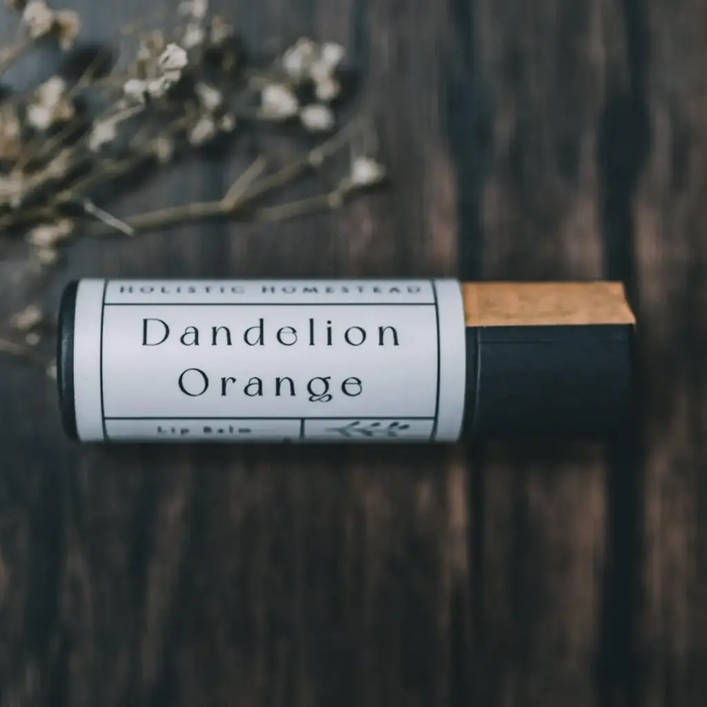 Holistic Homestead Herbal Lip Balm Dandelion Orange