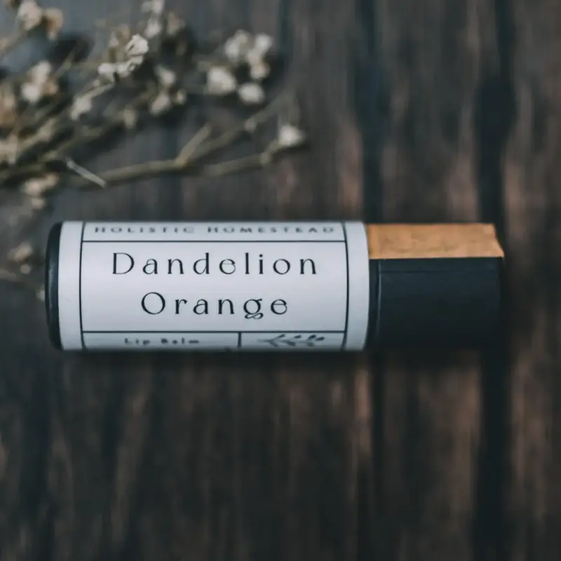 Holistic Homestead Herbal Lip Balm Dandelion Orange