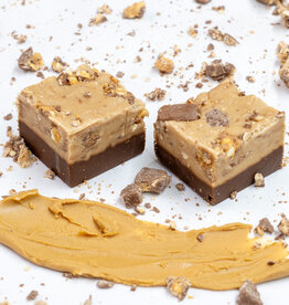 Peanut Butter Fudge with Snickers Bar