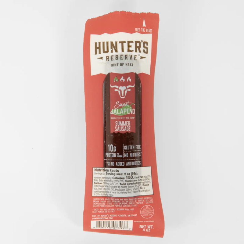 Hunter's Reserve Summer Sausage - Sweet Jalepeno  (4 oz.)