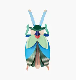 Studio Roof Wall Decoration - Emerald Beetle