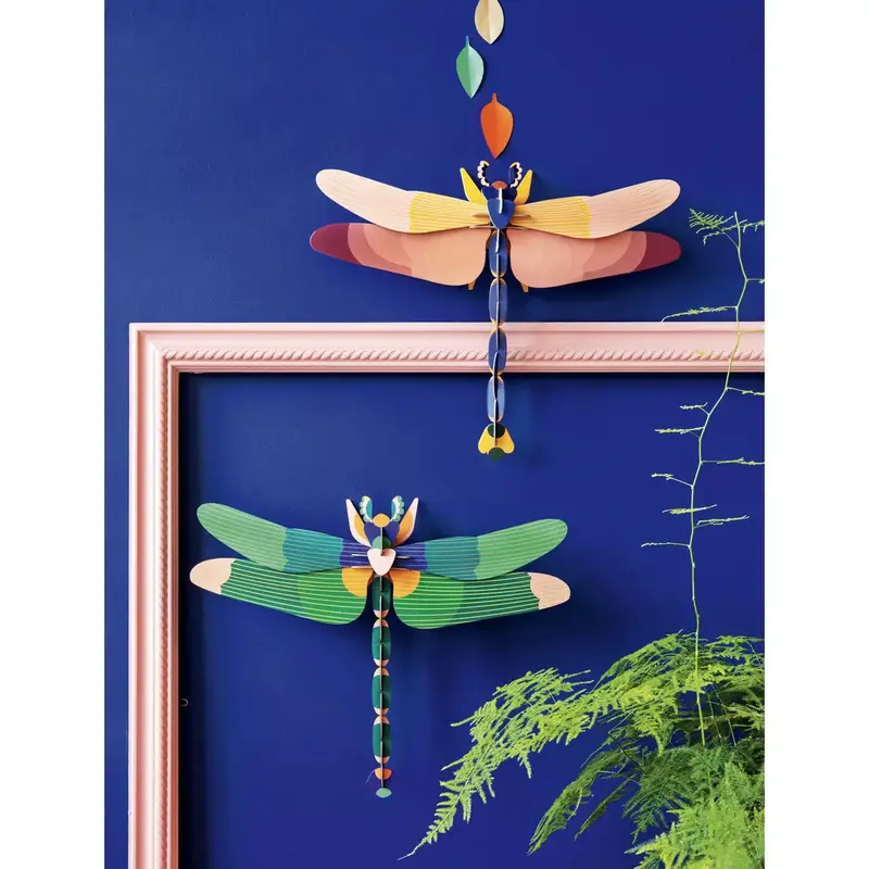 Studio Roof Wall Decoration - Giant Dragonfly, Green