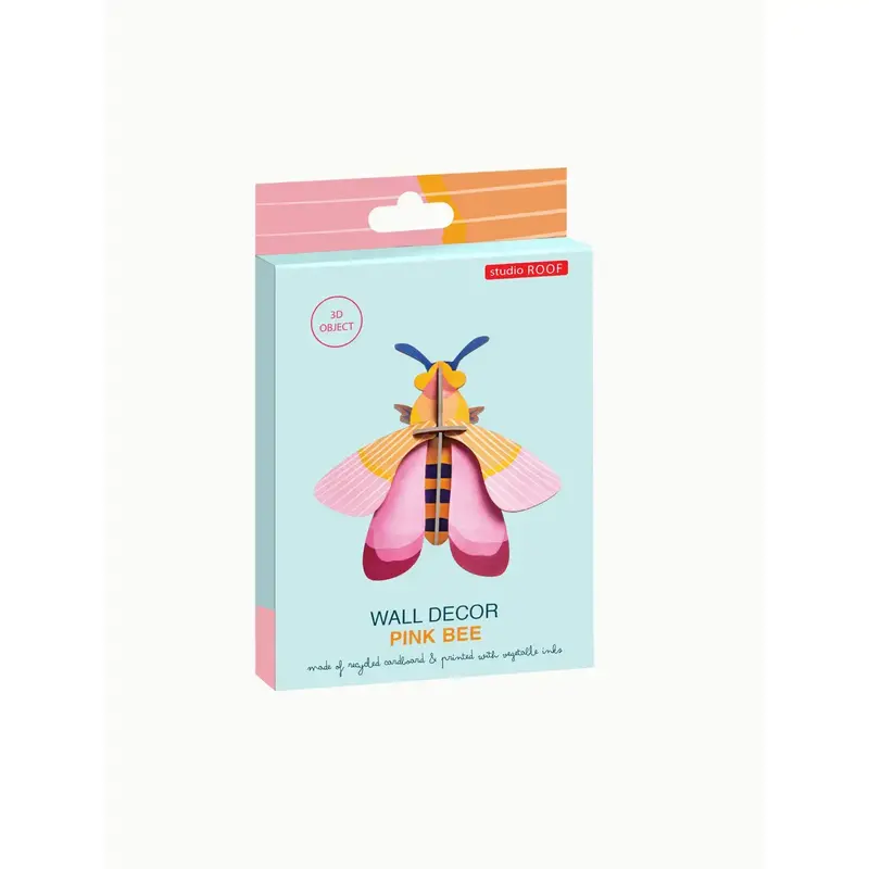 Studio Roof Wall Decoration - Pink Bee