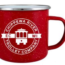 Twin Cities Print Trolley Enamel Mug
