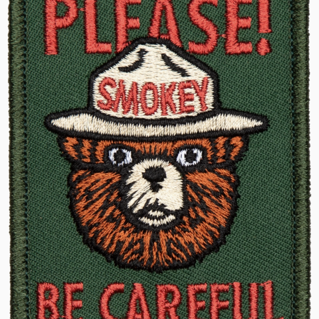 Be Careful Embroidered Patch